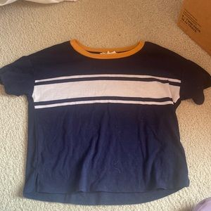Navy blue crop top